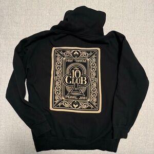 USED and RARE. Pearl Jam fan club (Ten Club) black hoodie. Size M.